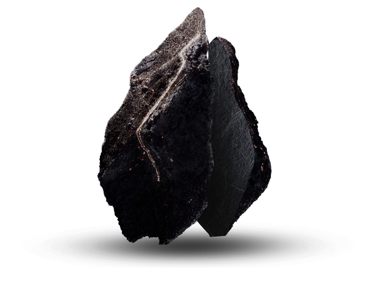 Pedra mineral, matéria-prima da linha Geo